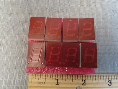 (8)  Genuine HP 5082-7651 Red 7 Segment LED Display New Old Stock! - Image 1 of 2