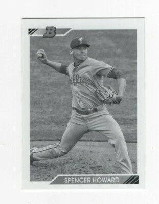 2020 Bowman Heritage PROSPECT B&W SPENCER HOWARD PHILADELPHIA PHILLIES #BHP-55 - Image 1 of 4