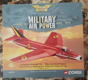 Corgi 1/72 Scale diecast AA32706 Hawker Hunter F6 Red Devils Belgian A/F IF141 - Picture 1 of 8