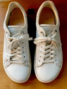 Women’s BIRKENSTOCK bend low white leather lace up sneakers Sz: 38/8/ Portugal - Picture 1 of 11