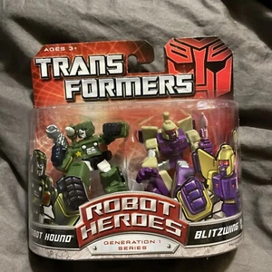 Transformers Robot Heroes 2008 Generation 1 Series AUTOBOT HOUND & BLITZWING - Picture 1 of 2