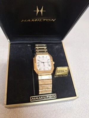 Reloj de cuarzo vintage HAMILTON para hombre DEFECTUOSO HECHO EN SUIZA G3D Foto 1 de 4