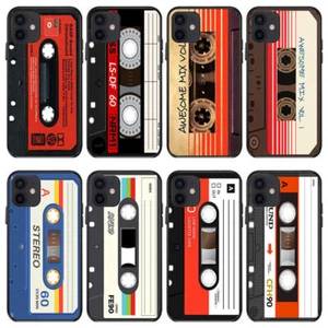 New For iPhone 15 Pro Max 14 13 12 11 XS XR Phone Case Cover Tape Cassette Retro - Picture 1 of 32