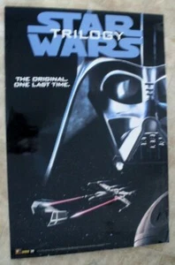 Star Wars Trilogie 1995 Ein letztes Mal Darth Vader Video PROMO Poster sehr guter Zustand - Bild 1 von 7