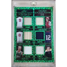 2022 Leaf Legendary Locker Room 2/2 Williams Bird Brady Yaz Relic Patch Jersey