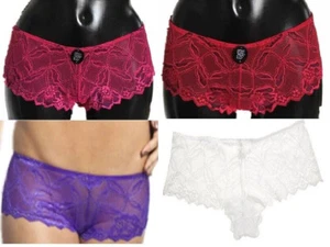 After Eden Lace Boyshorts Ladies Sheer Shorty Short Knickers Briefs Panties Sexy - Picture 1 of 7