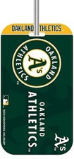 Oakland Athletics A's Luggage Tag, Team Colors, ID Backside