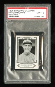 1926 SPALDING SPORTS COMPANY OF AMERICA DAVE BANCROFT PSA 9 AKA SPALDING CO. HOF - Picture 1 of 2