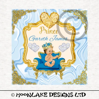 MOONLAKE FABRICS LTD Baby - Junge Prinz Stoff Basteln Paneele in 100% Baumwolle oder Polyester