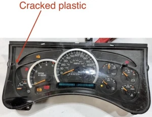 2006 2007 Hummer H2 Speedometer Instrument Cluster MPH KPH 108K Miles 15101851 - Picture 1 of 11