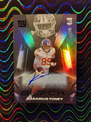 Kadarius Toney 2021 Panini Black Auto /35 Rookie 💎 MINT READY FOR GRADING KC⭐WR - Image 1 of 2