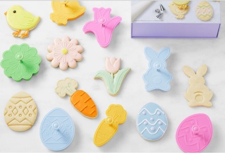 Cortador de galletas Williams Sonoma Spring in Bloom Impression, juego de 23 NUEVO EN CAJA Foto 1 de 3