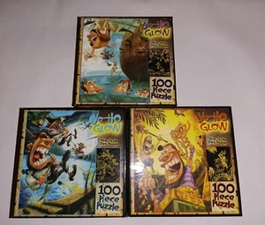 CEACO 100 piezas Rompecabezas GARY LOCKE • YO-HO GLOW PIRATAS Y TESOROS Juego de 3 Nuevos - Imagen 1 de 6