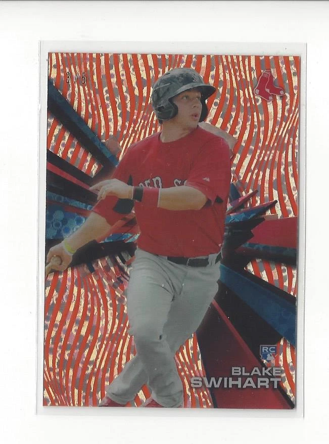 2015 Topps High Tek Red Orbit Diffractor #HTBS Blake Swihart Rookie Red Sox /5  - Image 1 of 1