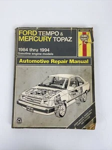 Ford Tempo & Mercury Topaz 1984 thru 1994 Gasoline engine Haynes Repair Manual - Picture 1 of 14