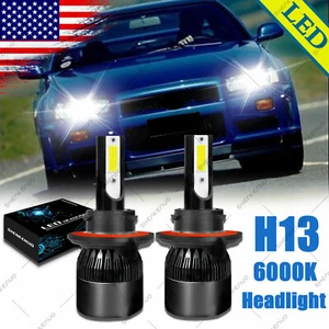 For Nissan Sentra 2007-2009 6000K H13 9008 LED Headlights Hi&Low Beam Bulbs 2pc - Picture 1 of 11