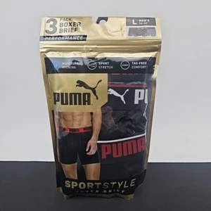Puma Sportstyle Performance Boxer Brief 3 Pack Men's Size Large New - Picture 1 of 3