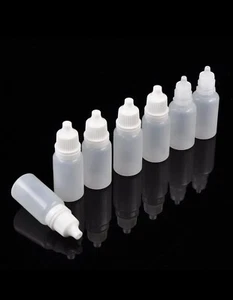 300 20 Ml Plastic Squeezable Dropper Bottles Eye Liquid Dropper Refillable - Picture 1 of 5