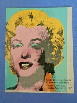 CHRISTIE'S Art AUCTION CATALOG 1983 Pauli Hirsch Collection #5428 Arnoldi Warhol - Image 1 of 4