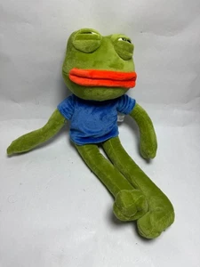 18'' Pepe The Frog Sad Frog Plush 4chan Meme Doll Stuffed Toy - Picture 1 of 2