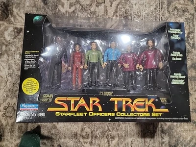 1994 Star Trek Oficiales de la Flota Estelar Coleccionistas Conjunto Figuras de Acción Playmates 6190 Foto 1 de 4