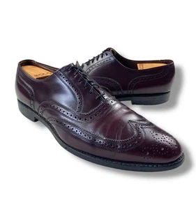 ALLEN EDMONDS McAllister Mens Wingtip Oxford Dress Shoes Brown Leather Size 13 B - Picture 1 of 11