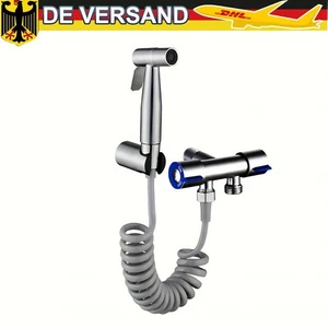 Bidet Brause Waschbeckenbrause Duschbrause Handbrause mit Schlauch Set Edelstahl - Bild 1 von 11