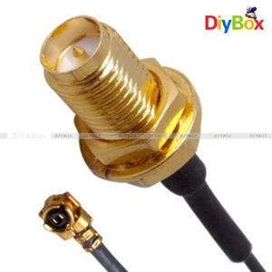 2 pièces Mini Pci U.Fl vers RP-SMA antenne routeur mod kit câble connecteur Wifi - Photo 1/4