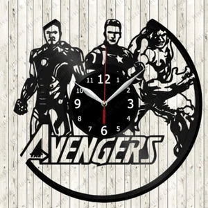 Avengers Vinyl Record Wall Clock Decor Handmade 2611 - Picture 1 of 12