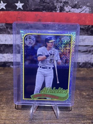 2024 Topps Series 2 - 1989 Topps Chrome Silver Pack Mojo #2T89C-46 Jose Canseco - Image 1 of 2