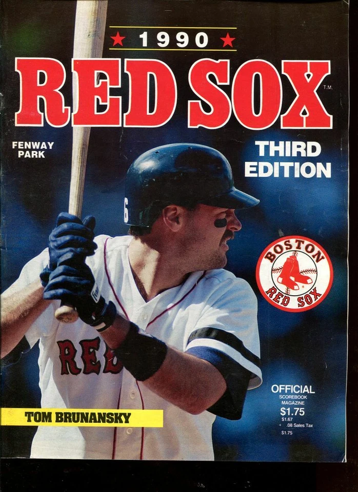 Baseball Program Boston Red Sox 1990 - Not Scored California Angels - Image 1 of 1