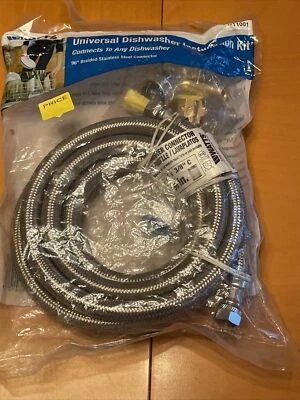 Kit Conector Lavavajillas Universal Watts 96" Conector Trenzado 3/8 Compresión Foto 1 de 4