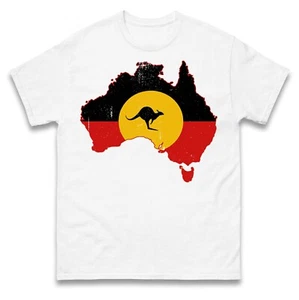 Aboriginal Australians Map Kangaroo T Shirt - Picture 1 of 7