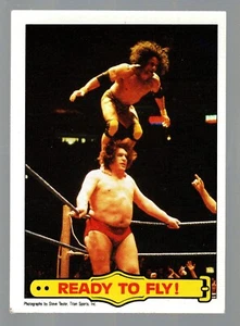 Topps WWF #53 1985 ¡Listo para volar! Ringside Action Andre the Giant Jimmy Snuka - Imagen 1 de 1