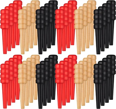 48 Pieces Wooden Cribbage Pegs Wood Cribbage Board Pegs Fit 1/ 8 Holes with Stor - Image 1 of 4