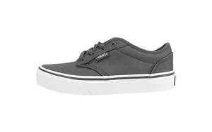 VANS Atwood Big Kids Youth Girls Boys Pewter White Canvas Shoes Sneakers - Picture 1 of 6