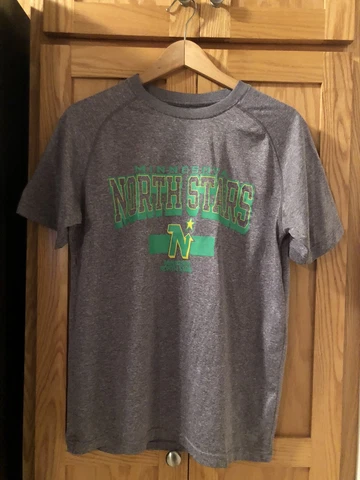 MINNESOTA NORTH STARS NHL HOCKEY TSHIRT FUSION FIT GRAY SIZE MEDIUM 38/40 Cover