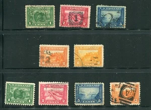 Sc # 397 - 404 Panama-Pacific Complete Sets Perf 12 & 10  Used - Picture 1 of 5