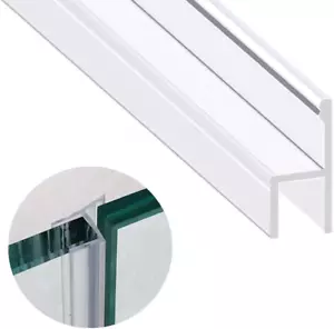 Shower Glass Door Seal Strip, 120 Inch Silicone Soft Shower Door Sweep to Stop L - Picture 1 of 12