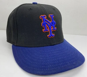 Vintage 90’s New York Mets New Era 59Fifty Fitted Hat 7 1/8 100% Wool Diamond - Picture 1 of 22