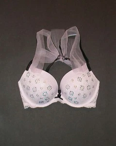 NWT $78 Victoria Secret Embellished Dream Angel Push Up Bra 32DD - Picture 1 of 3