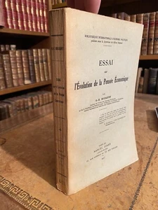 Essai sur l'évolution de la pensée économique. Bousquet. EO 1927 - Picture 1 of 15
