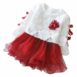 2 - Piece Baby Girls Long Sleeve Princess Flower Dress, 9 - Picture 1 of 1
