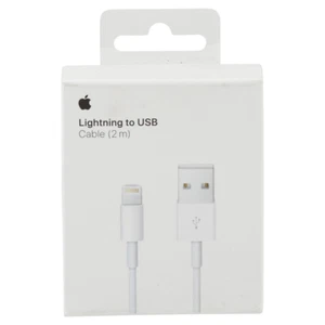 Apple 2m Lightning to USB Charge Sync Cable - White *Genuine Apple, Brand New - Zdjęcie 1 z 8