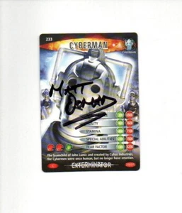 Doctor Who Trading Card Battles in Time #233 Signed by MATT DOMAN - Picture 1 of 1