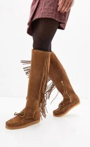 Polo Ralph Lauren Brown Women's Suede Over the Knee Boots, 8B, NWOB - Picture 1 of 6