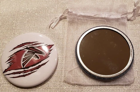 Pocket Purse Mirror Atlanta Falcons Cover