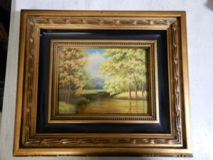 Neundorf Porzellanbild Landschaft signiert unten rechts - Bild 1 von 7