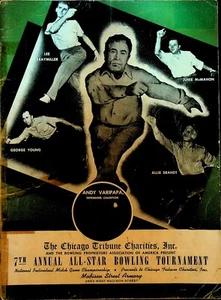 All Star Bowling Tournament Program 1948 Chicago Andy Varipapa Allie Brandt - Picture 1 of 4