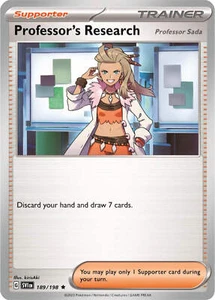 Professor's Research (189/198) (Theme Deck Exclusive) [Scarlet & Violet: Black S - Picture 1 of 6